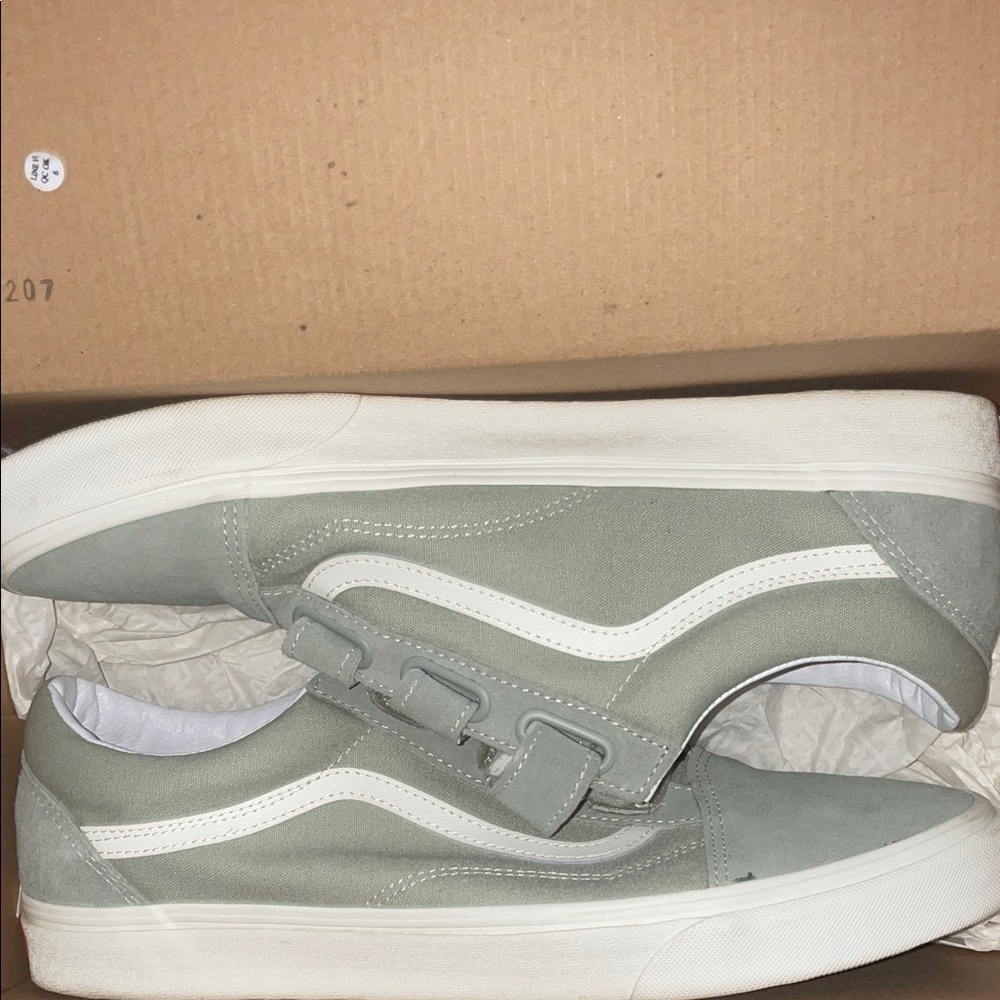 Vans Gray and White Sneakers